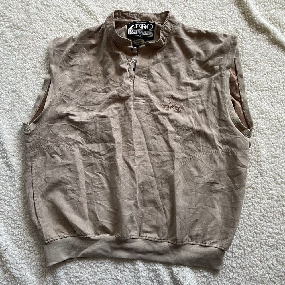 Size Large Zero Restriction Golf Suede Vest
